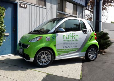 La Wraps Smart Car Electric Ruffin Wrap