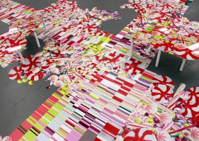 La Wraps PDC Floor Wall Graphic Installation Elena Manferdini Exhibition Art Gallery Wrap