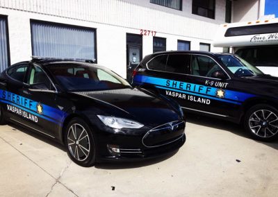 La Wraps Extant Sheriff Graphics Prop Car Tv Show Wrap