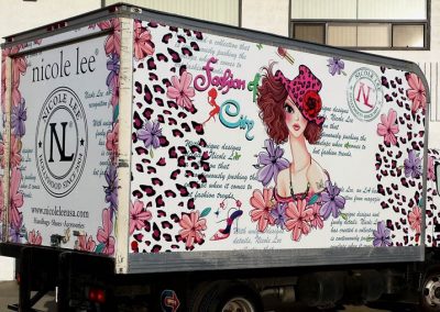 La Wraps Nicole Lee Box Truck Wrap