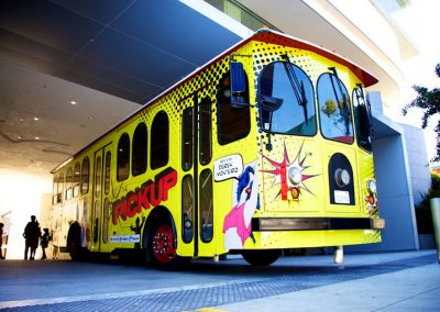La Wraps Pickup Trolley West Hollywood Bus Wrap