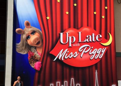 La Wraps Up Late With Miss Piggy Muppets Door Stage Door Huge Wrap