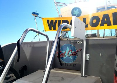 La Wraps Catamaran Shark Mouth Boat Wrap 1