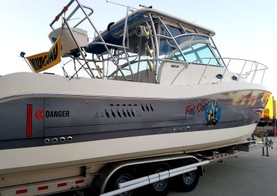 La Wraps Catamaran Shark Mouth Boat Wrap 5